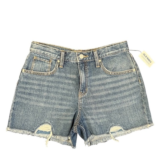 Old Navy Girls High Rise Adjustable Waist Denim Shorts For Youth. Size :16 Plus - Picture 1 of 6